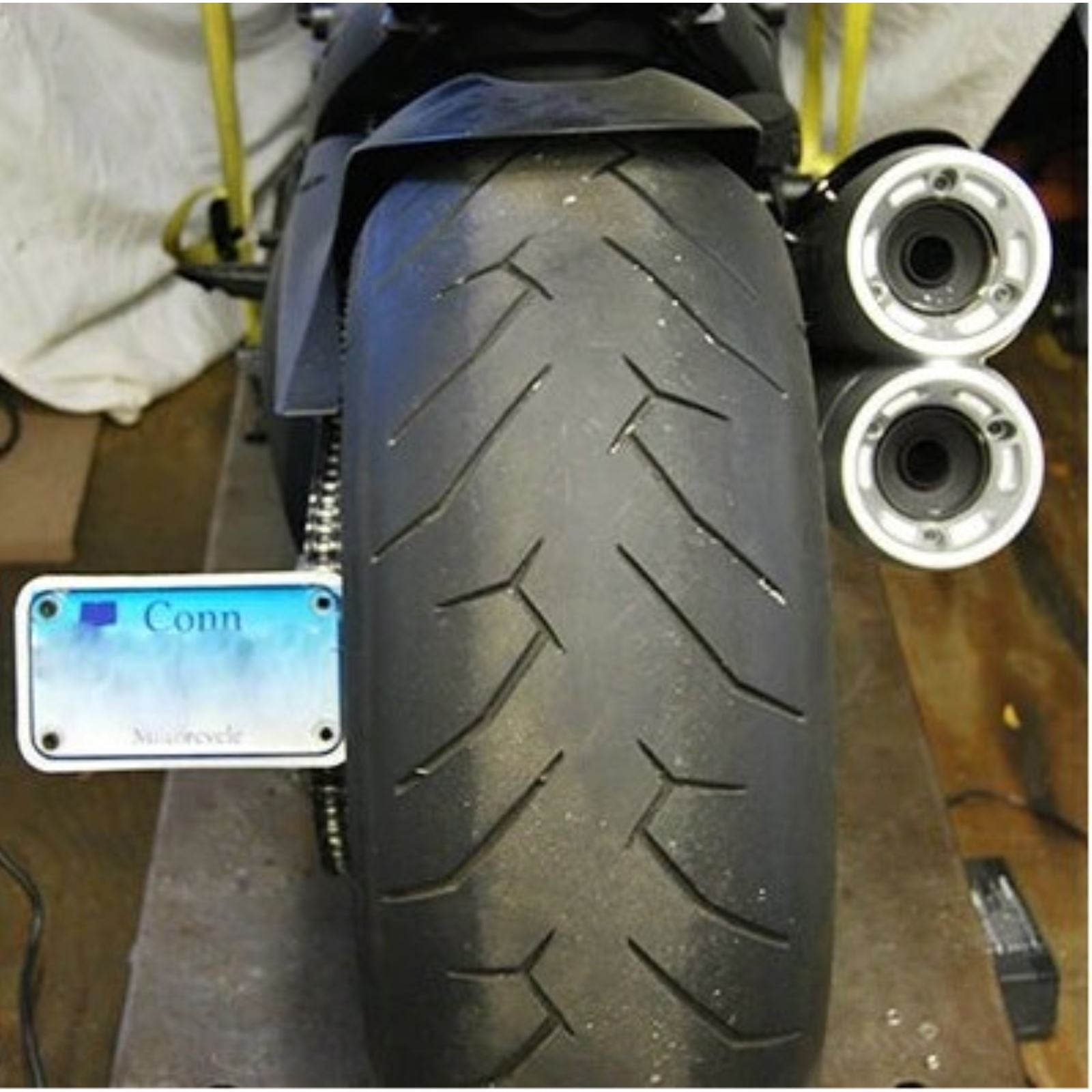 New Rage Cycle Fender Eliminator Kit - Black for 10-19 Ducati Diavel 2 Position [MPN: DVL-FE]_1300866