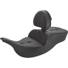 Saddlemen Roadsofa™ Pillow Top Seat - With Driver Backrest - Black 897-07-181BR_859202