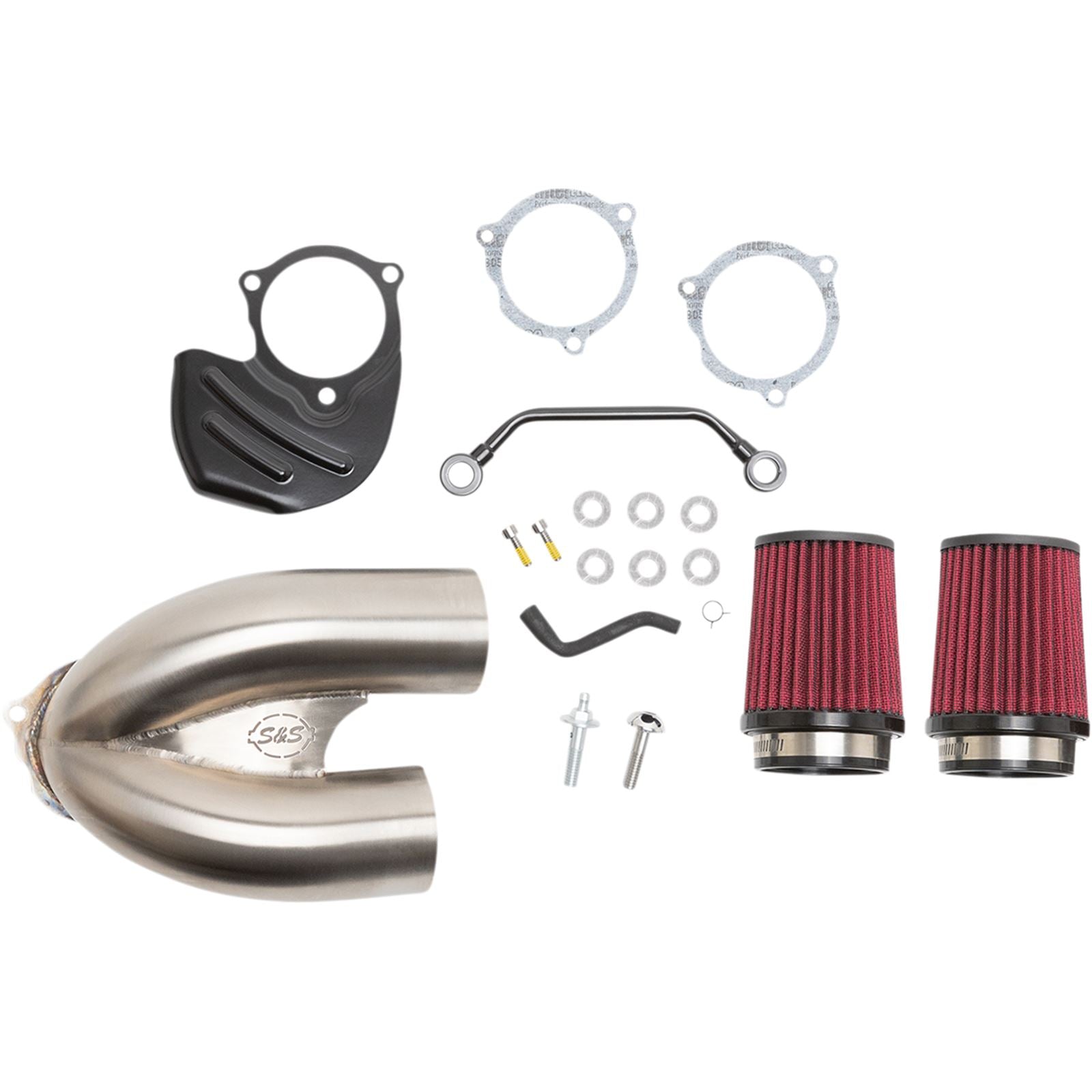 S&S Cycle T/I Air Cleaner - Stainless Steel - M8 170-565A_1094551