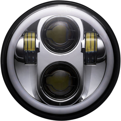 Custom Dynamics 5.75" Headlamp with Mounting Ring - Chrome PG-575-C_1094575
