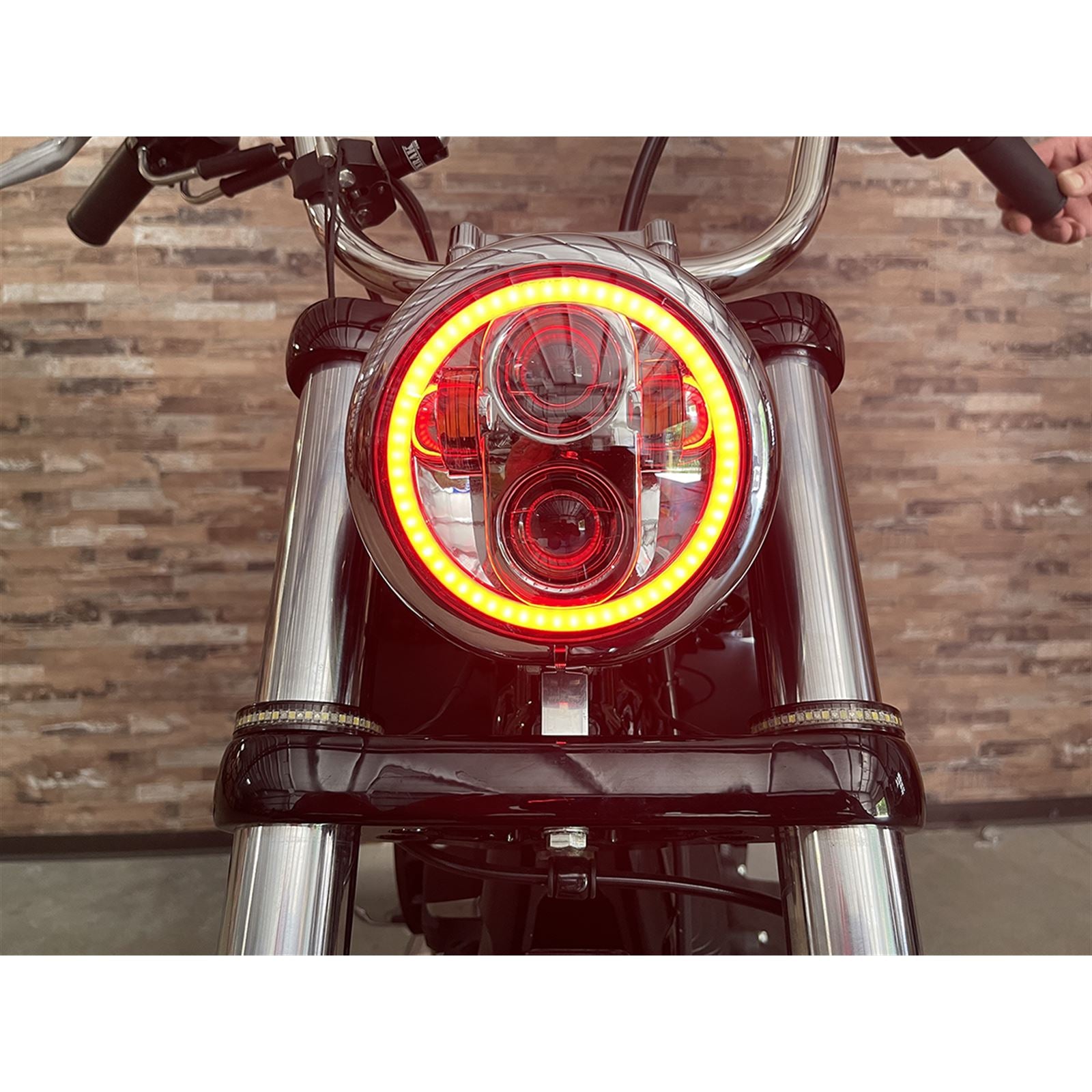 Custom Dynamics 5.75" Headlamp with Mounting Ring - Chrome PG-575-C_1094579