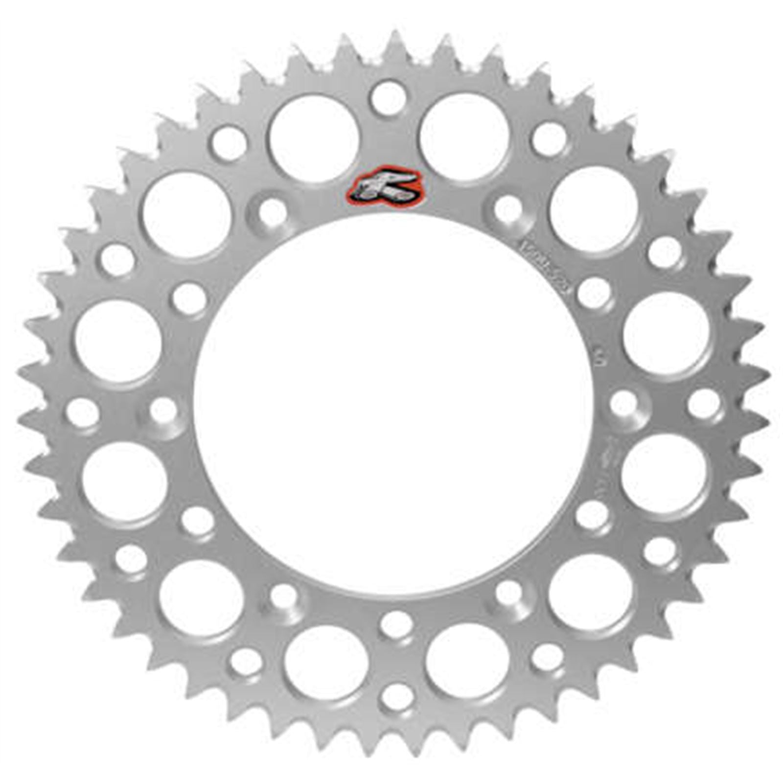 Renthal Rear Chainwheel Sprocket Silver, 46-Tooth, Grooved, Ultralight 154W-520-46GRHA_1062560