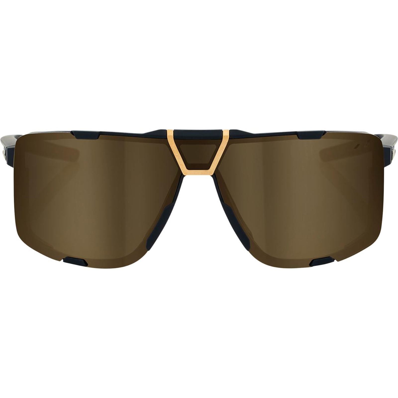 100% Eastcraft Sunglasses - Soft Tact Black - Gold Mirror Lens 61045-258-01_1769171