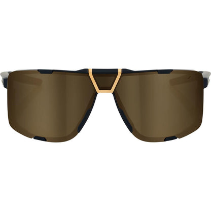 100% Eastcraft Sunglasses - Soft Tact Black - Gold Mirror Lens 61045-258-01_1769171