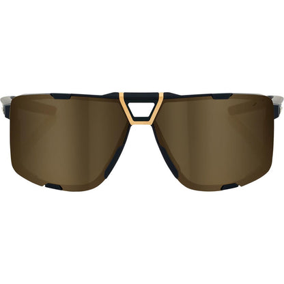 100% Eastcraft Sunglasses - Soft Tact Black - Gold Mirror Lens 61045-258-01_1769172