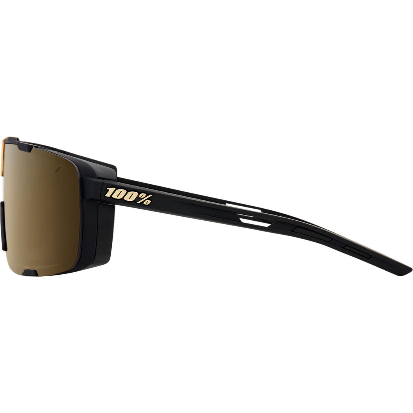 100% Eastcraft Sunglasses - Soft Tact Black - Gold Mirror Lens 61045-258-01_1769194