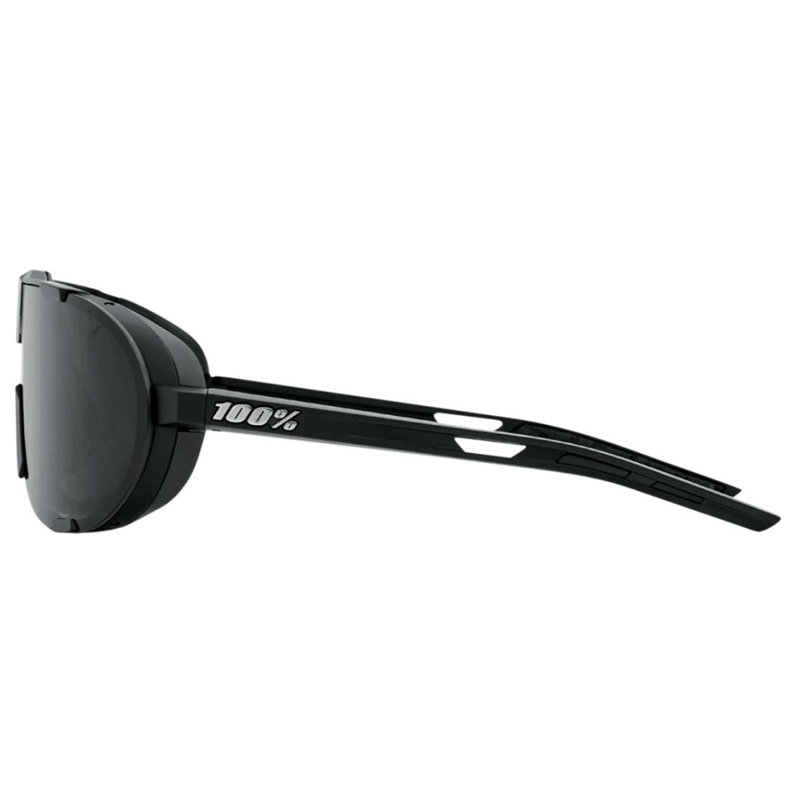 100% Westcraft Sunglasses - Matte Black - Smoke 61046-102-01_859912