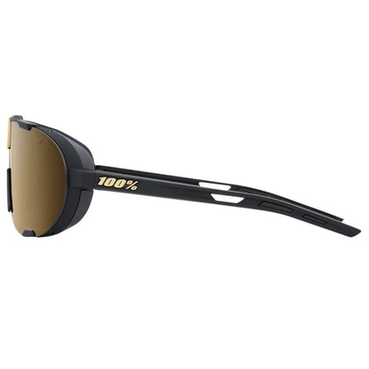100% Westcraft Sunglasses - Soft Tact Black - Soft Gold Mirror 61046-258-01_859915