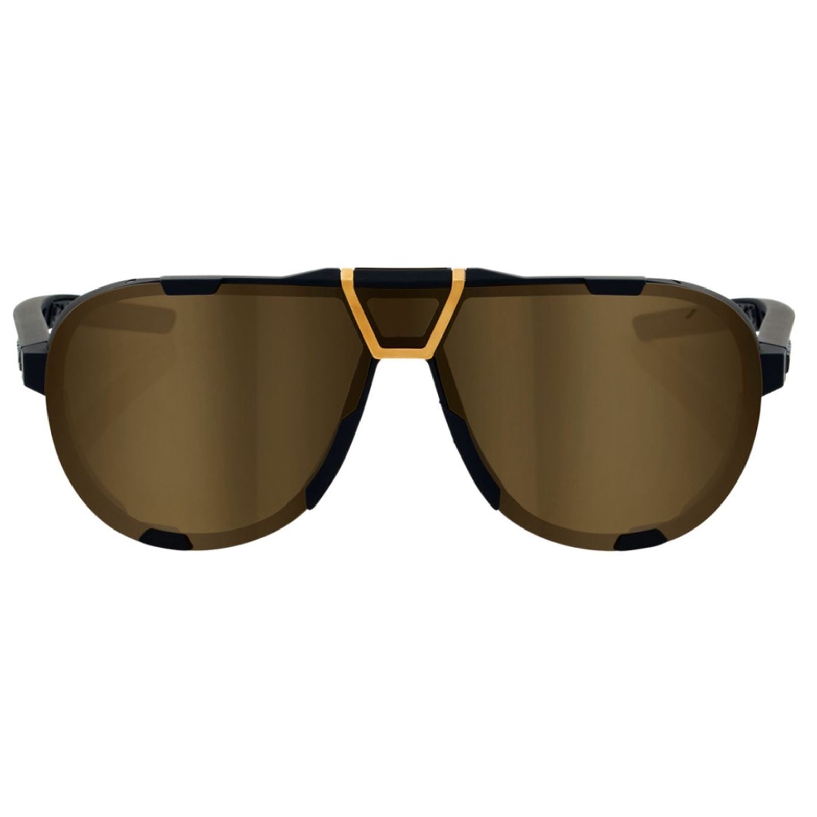 100% Westcraft Sunglasses - Soft Tact Black - Soft Gold Mirror 61046-258-01_859916
