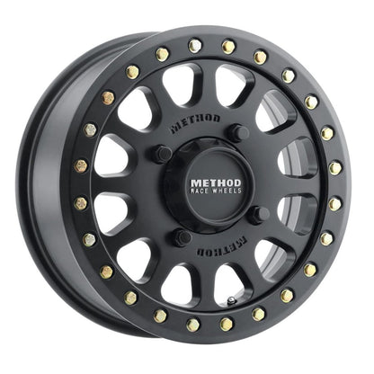 Method Race Wheels 401 Beadlock Wheels - 15x7, 4/136, 5+2, Matte Black [MPN: MR40157047552B]_883688