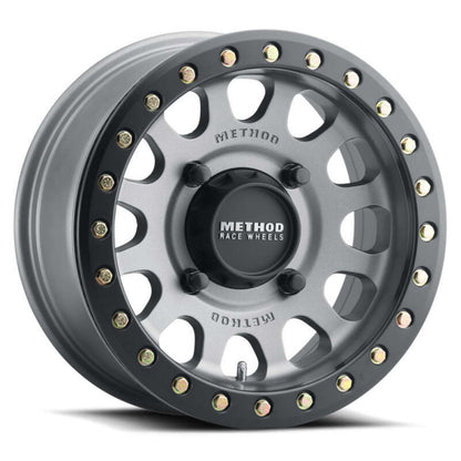 Method Race Wheels 401 Beadlock Wheels - 15x7, 4/136, 5+2, Titanium [MPN: MR40157047852B]_1664149