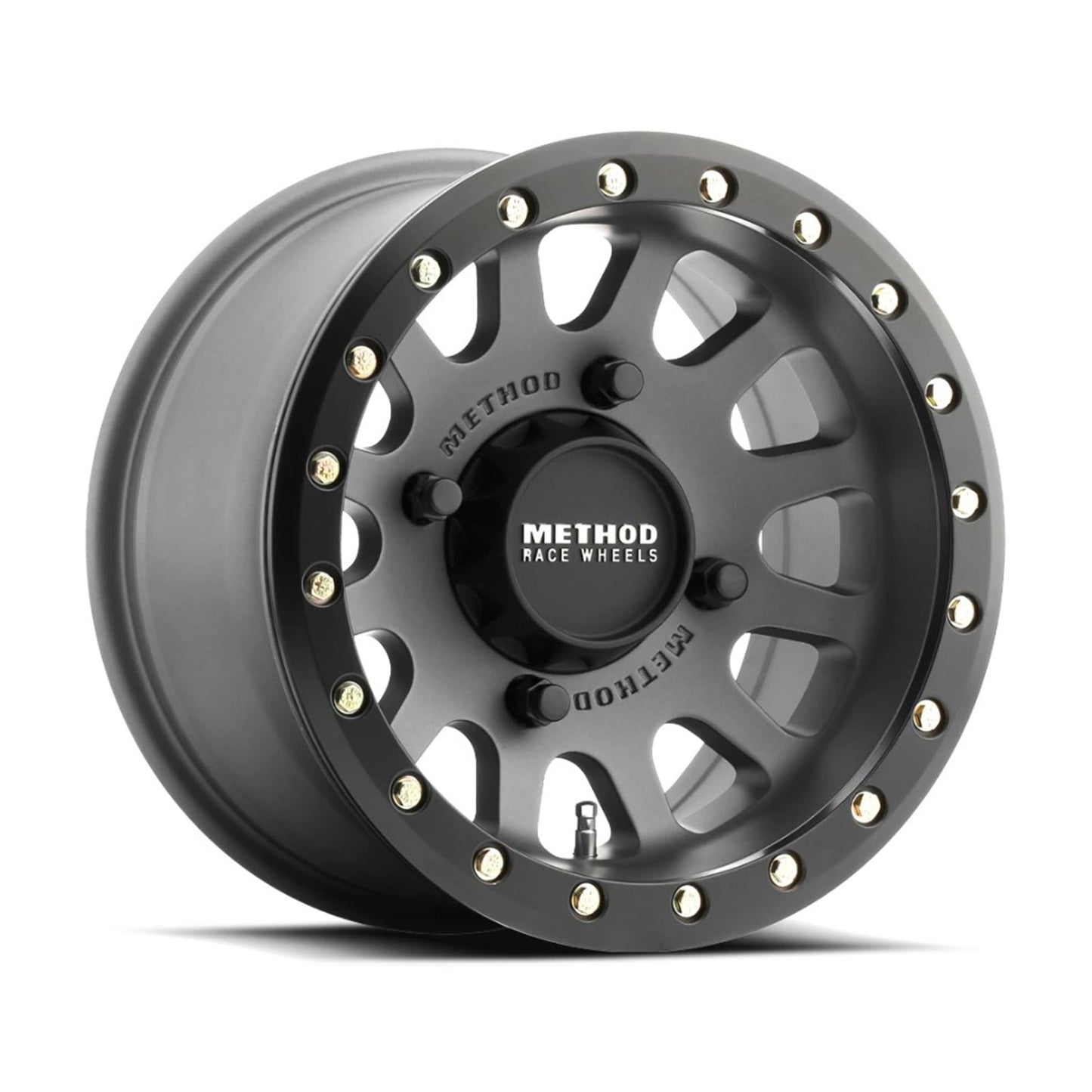 Method Race Wheels 401 Beadlock Wheels - 15x7, 4/136, 5+2, Titanium [MPN: MR40157047852B]_883692