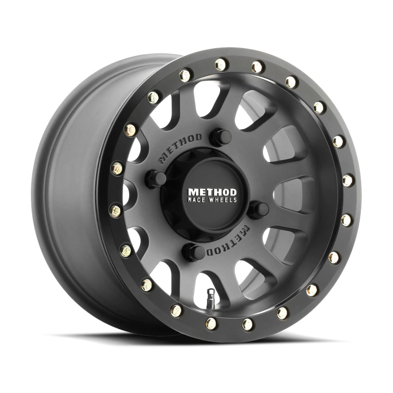Method Race Wheels 401 Beadlock Wheels - 15x7, 4/136, 5+2, Titanium [MPN: MR40157047852B]_883692