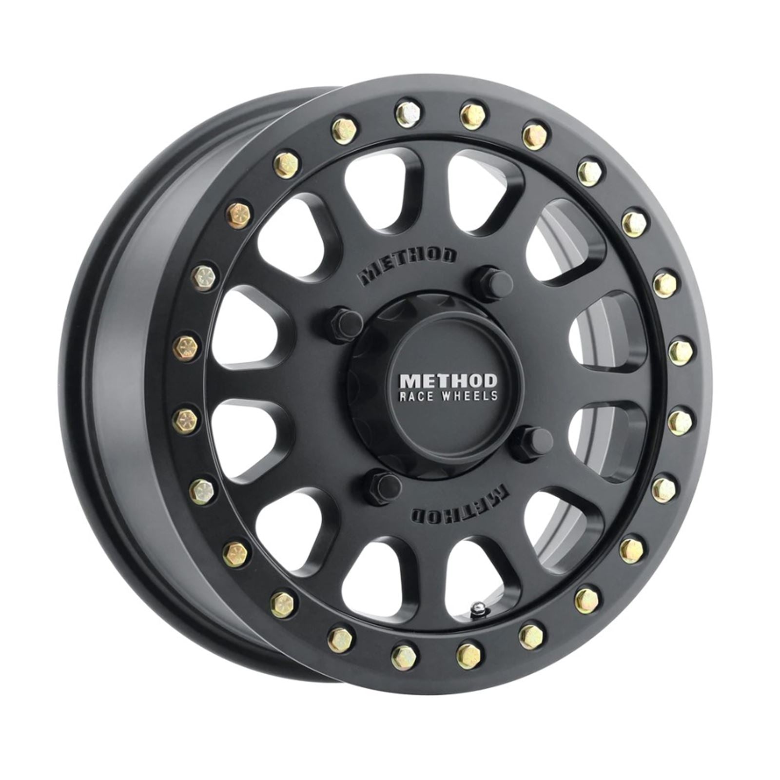 Method Race Wheels 401 Beadlock Wheels - 15x7, 4/156, 5+2, Matte Black [MPN: MR40157046552B]_883693