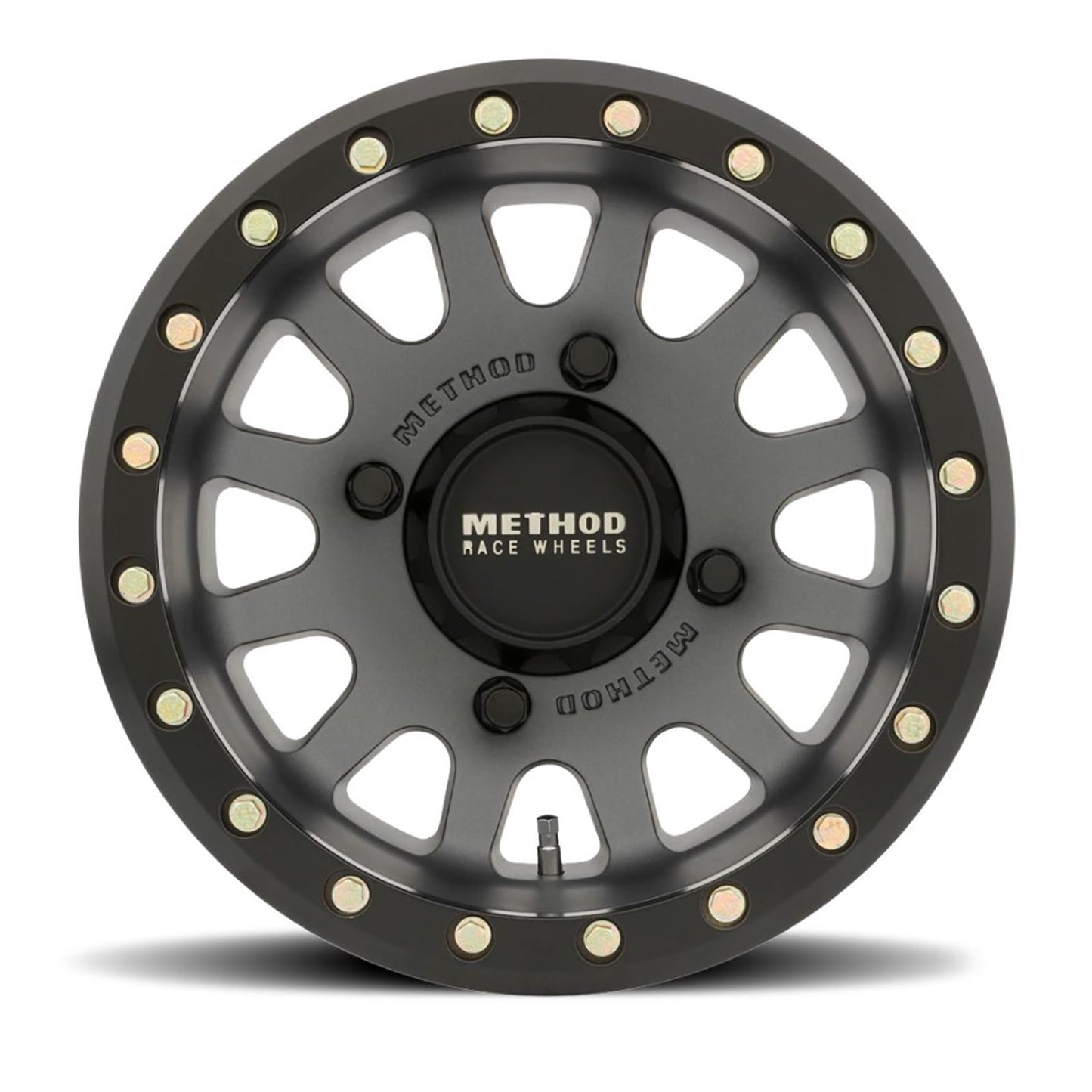 Method Race Wheels 401 Beadlock Wheels - 15x7, 4/136, 5+2, Titanium [MPN: MR40157046852B]_883696