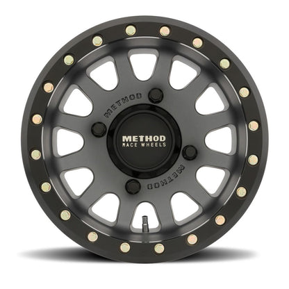 Method Race Wheels 401 Beadlock Wheels - 15x7, 4/136, 5+2, Titanium [MPN: MR40157046852B]_883696