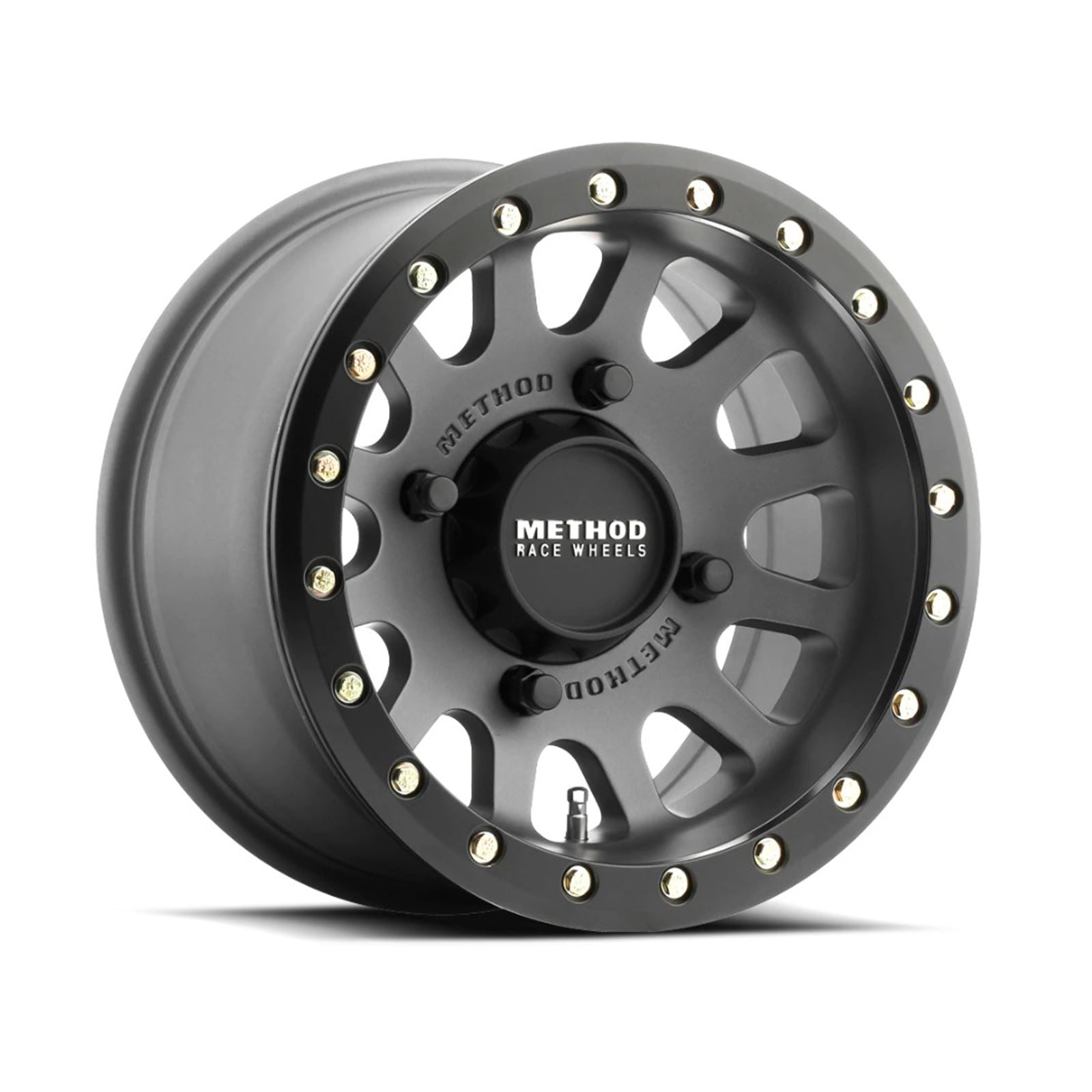 Method Race Wheels 401 Beadlock Wheels - 15x7, 4/136, 5+2, Titanium [MPN: MR40157046852B]_883697