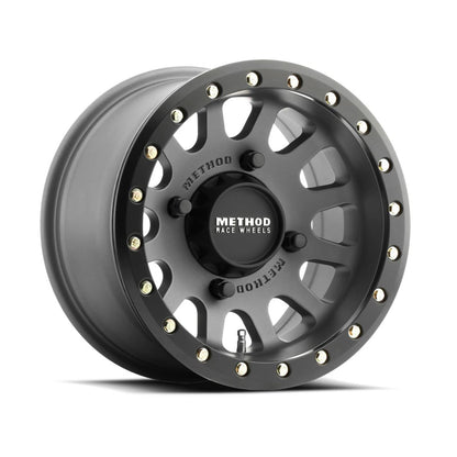 Method Race Wheels 401 Beadlock Wheels - 15x7, 4/136, 5+2, Titanium [MPN: MR40157046852B]_883697