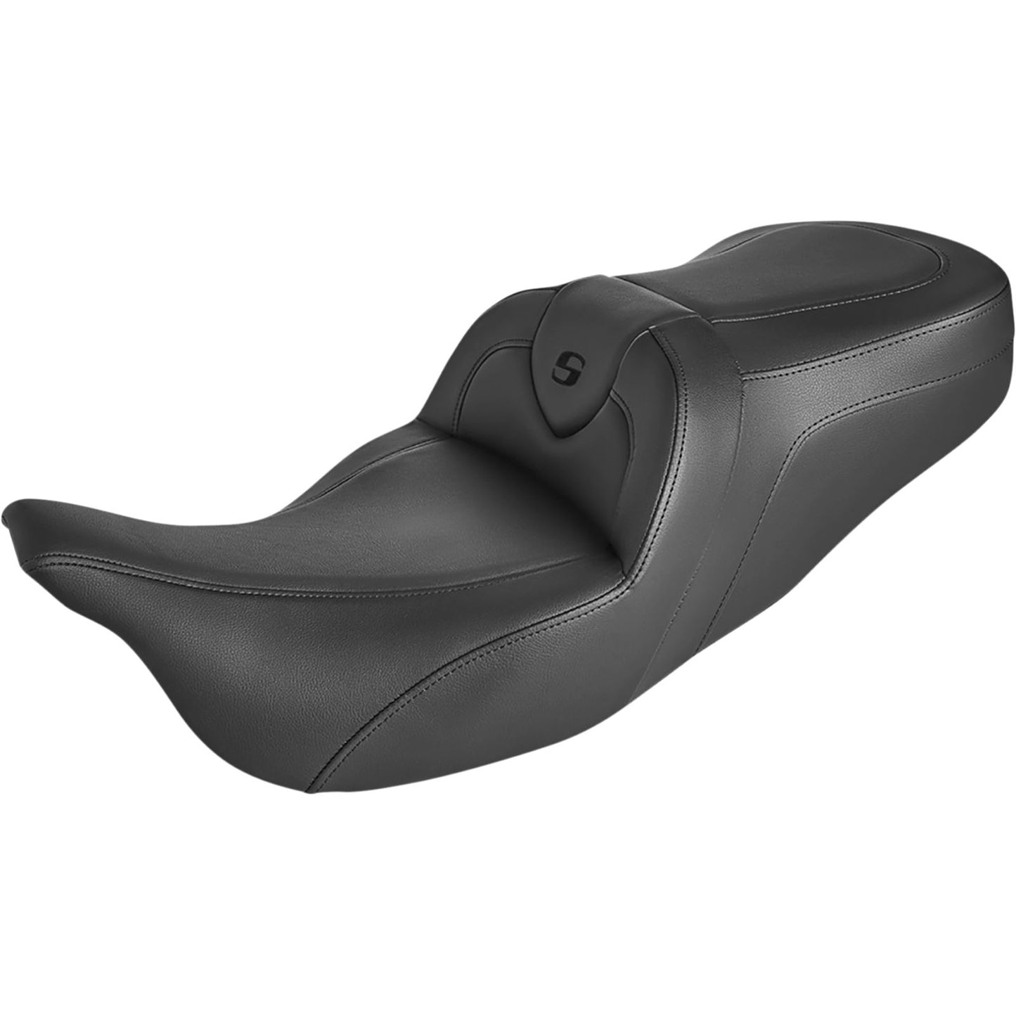 Saddlemen Roadsofa™ Standard Reach Seat - Black/Black Stitching  808-07B-187_1058958