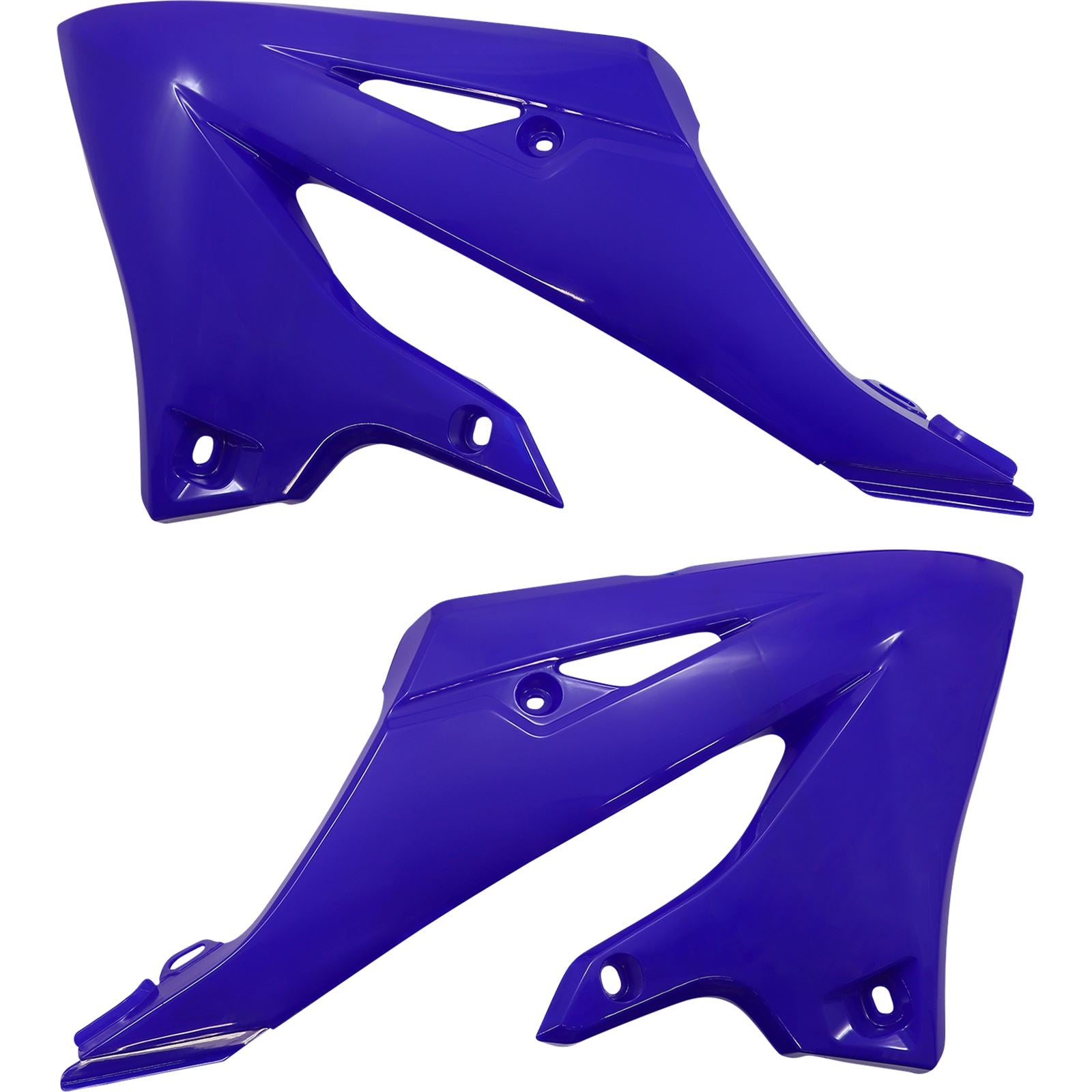 UFO Plastics Radiator Shrouds for Yamaha YZ 125/250 - Blue [MPN: YA04876-089]_1094884