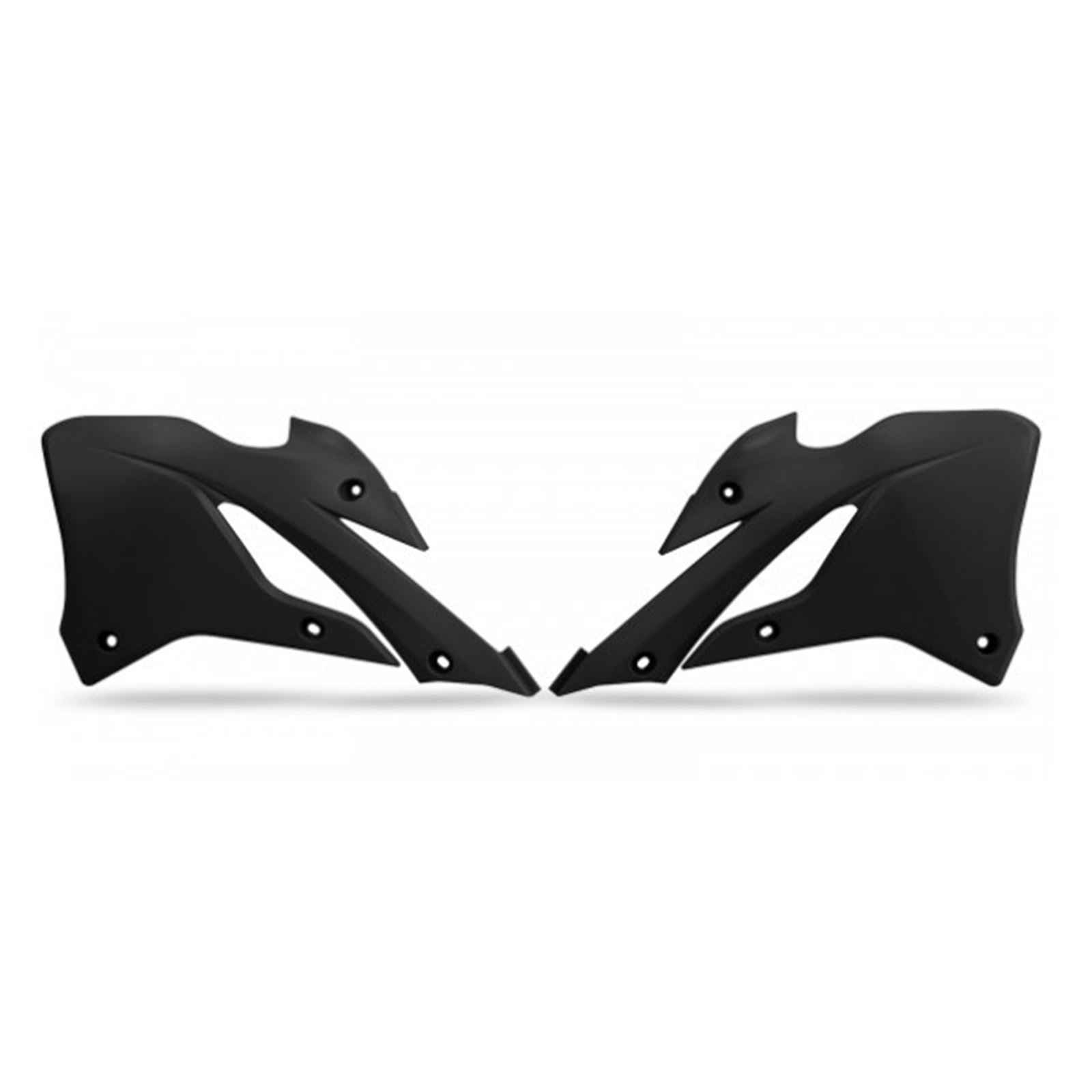 UFO Plastics Radiator Shrouds for Kawasaki KX 85 - Black [MPN: KA04758-001]_1170601