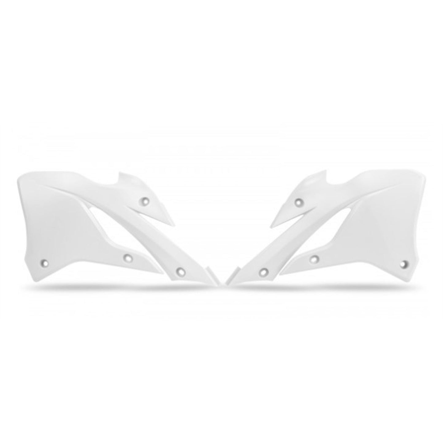 UFO Plastics Radiator Shrouds for Kawasaki KX 85 - White [MPN: KA04758-047]_1170605