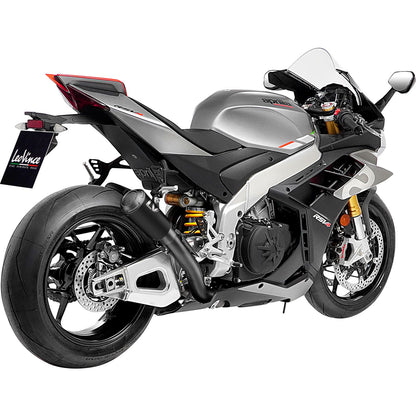 Leovince LV-10 Slip-On Muffler - Full Black for Aprilia [MPN: 15248FB]_1097288