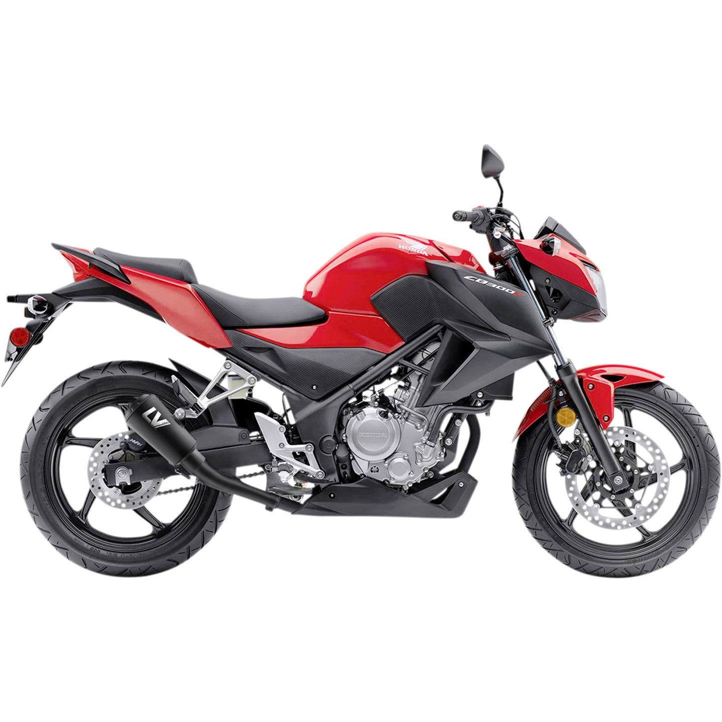 Leovince LV-10 Slip-On Muffler - Full Black for Honda [MPN: 15211FB]_1065387