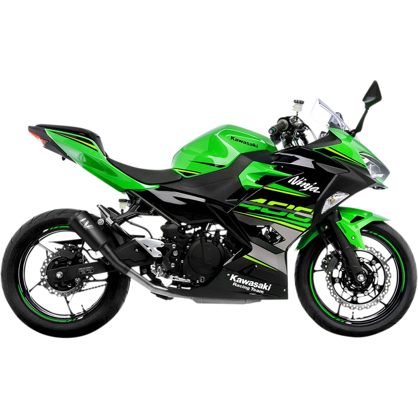 Leovince LV-10 Slip-On Muffler - Full Black for Kawasaki [MPN: 15218FB]_1065390