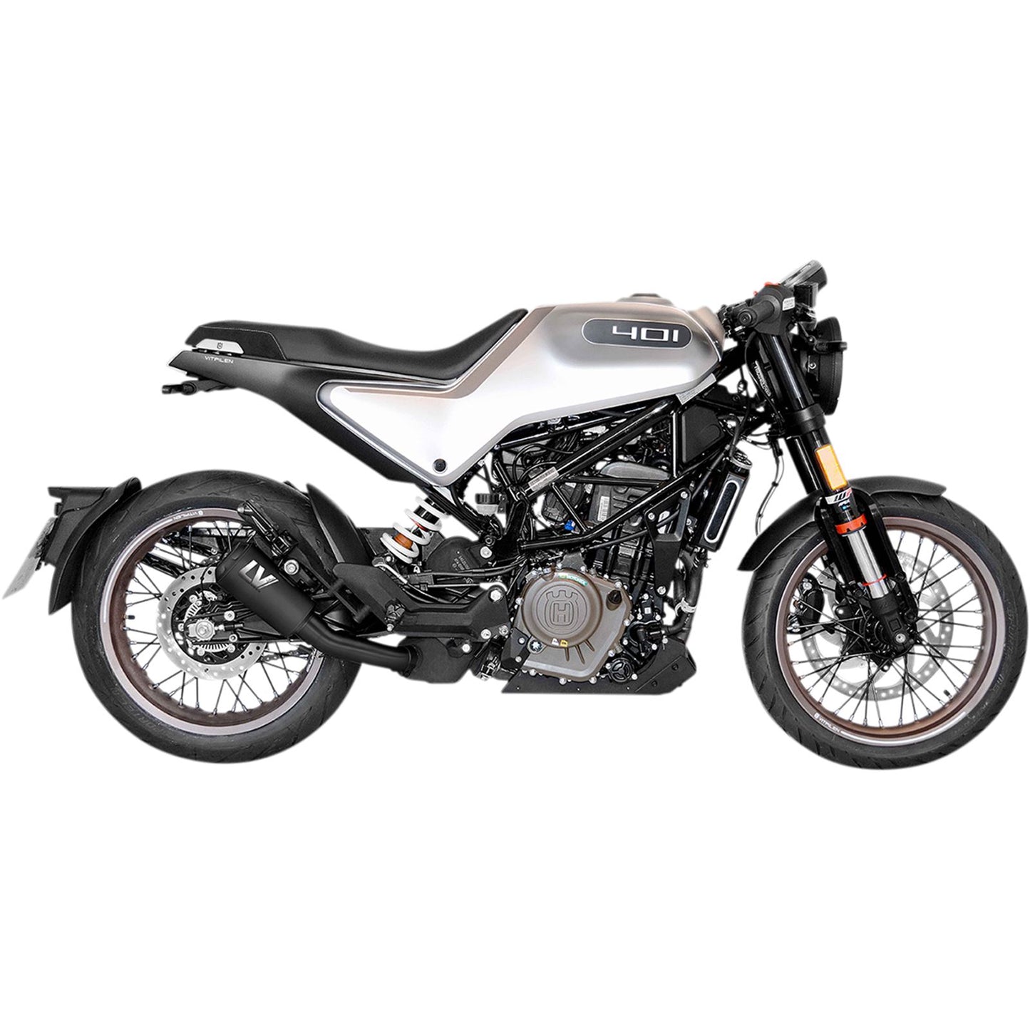 Leovince LV10 Slip-On Muffler for 2020-2023 Husqvarna Vitpilen 401/Svartpilen 401 [MPN: 15242FB]_1065393