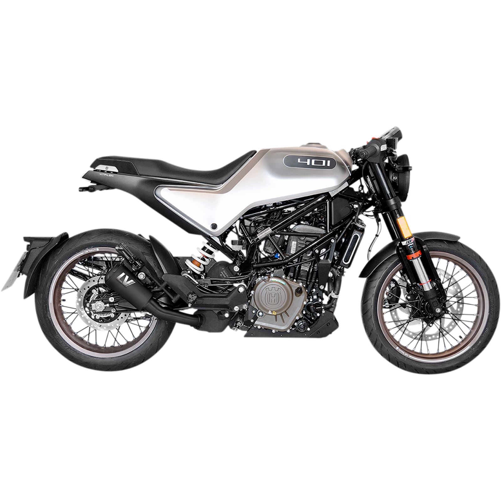 Leovince LV10 Slip-On Muffler for 2020-2023 Husqvarna Vitpilen 401/Svartpilen 401 [MPN: 15242FB]_1065393