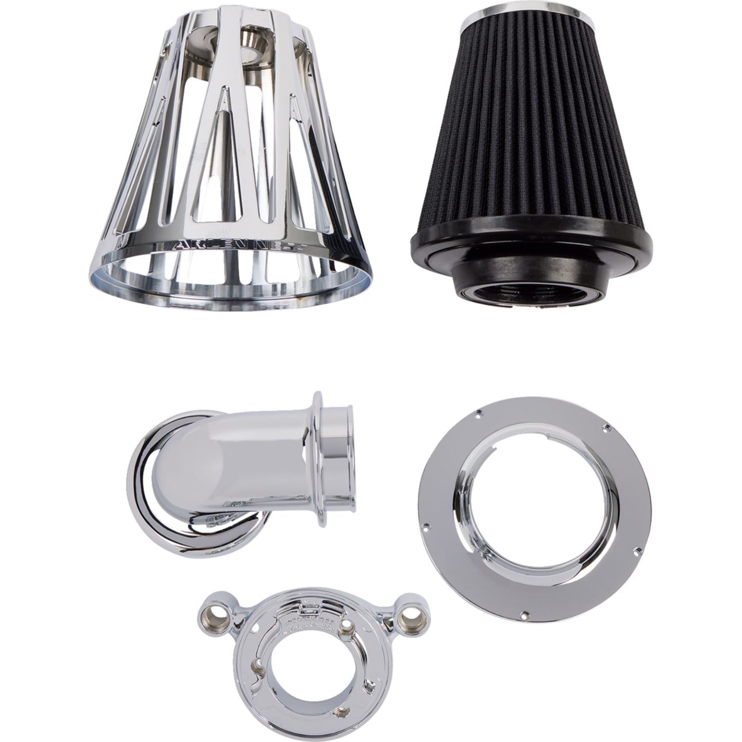 Arlen Ness Air Cleaner - Crossfire - Chrome 600-091_1172924