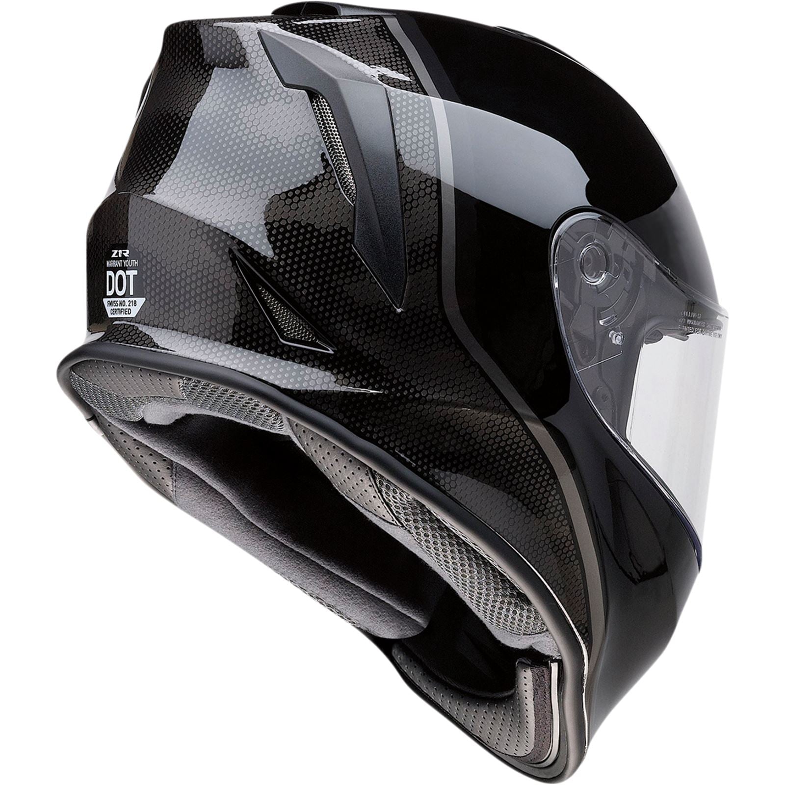 Z1R Youth Warrant Helmet - Kuda - Gloss Black_863158