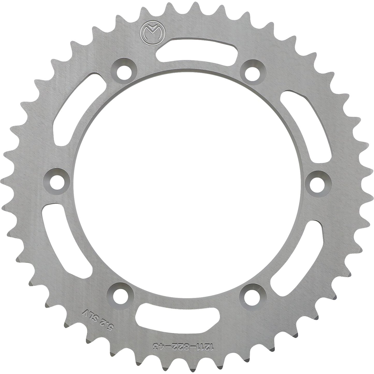 Moose Offroad Rear Aluminum Sprocket Silver 43-Tooth for Beta/Gas Gas/Suzuki 1211-822-43-11_1075070