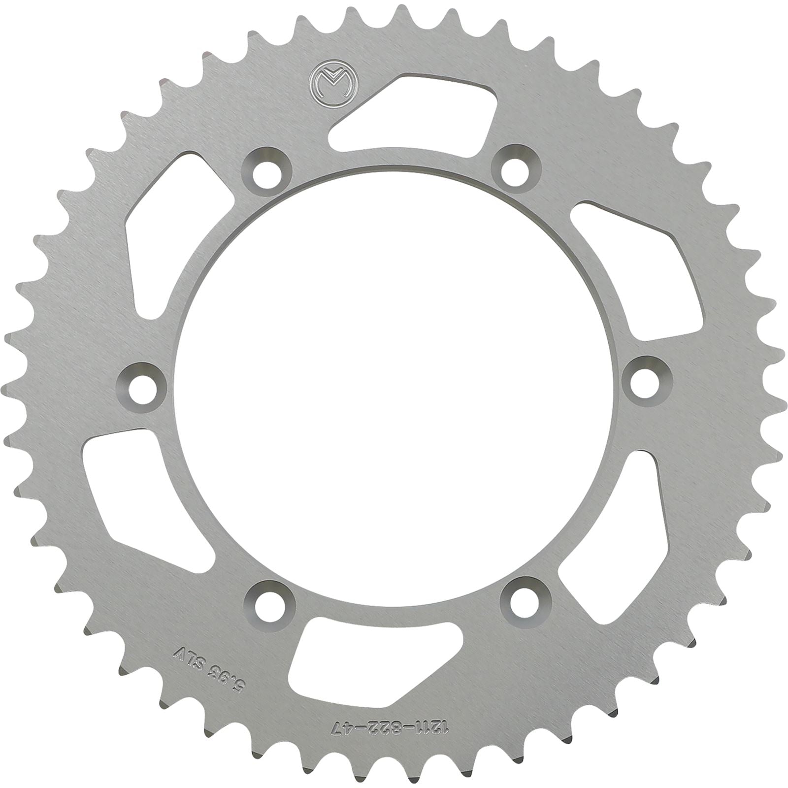 Moose Offroad Rear Aluminum Sprocket Silver 47-Tooth for Beta/Gas Gas/Suzuki 1211-822-47-11_1075069