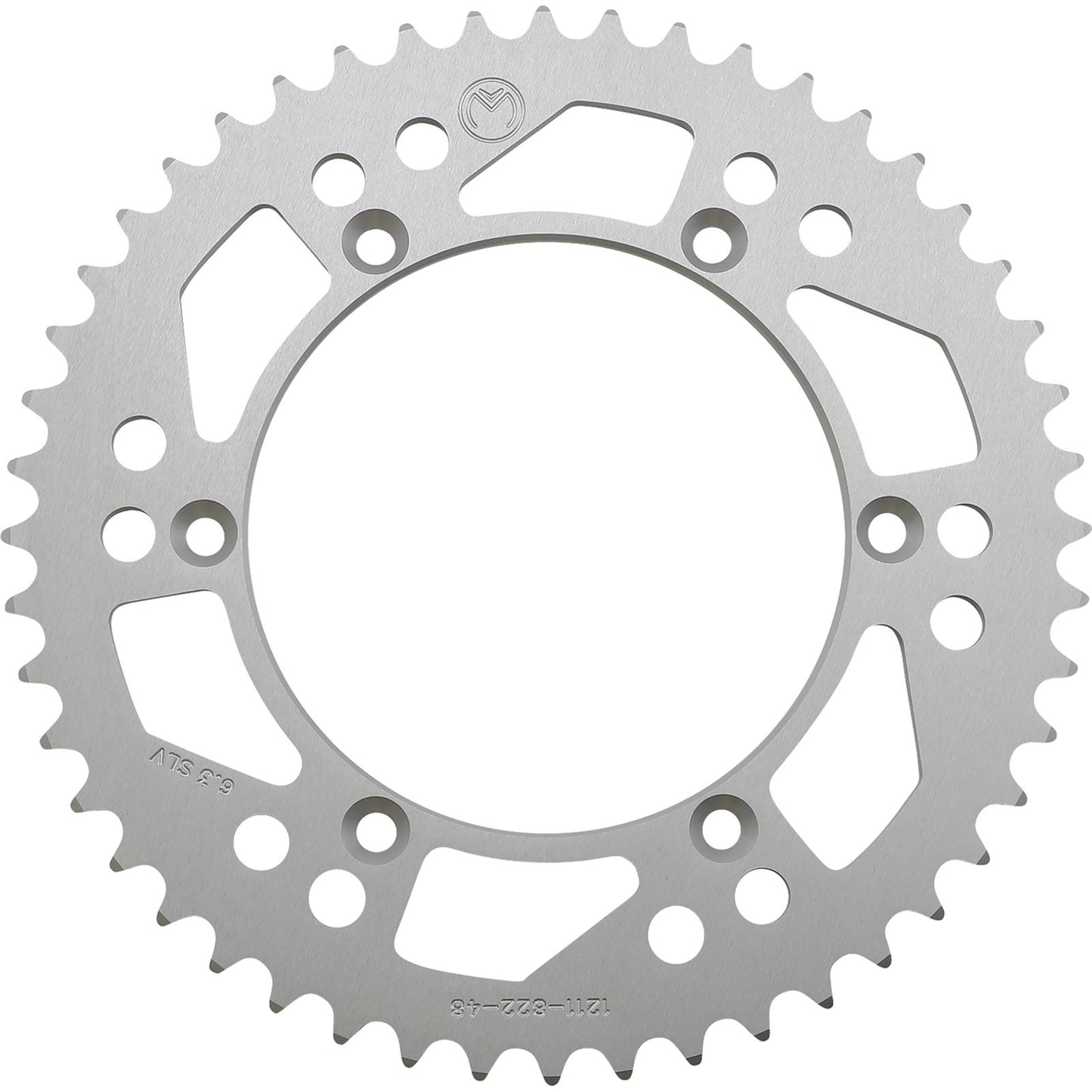 Moose Offroad Rear Aluminum Sprocket Silver 48-Tooth for Beta/Gas Gas/Suzuki 1211-822-48-11_1075068