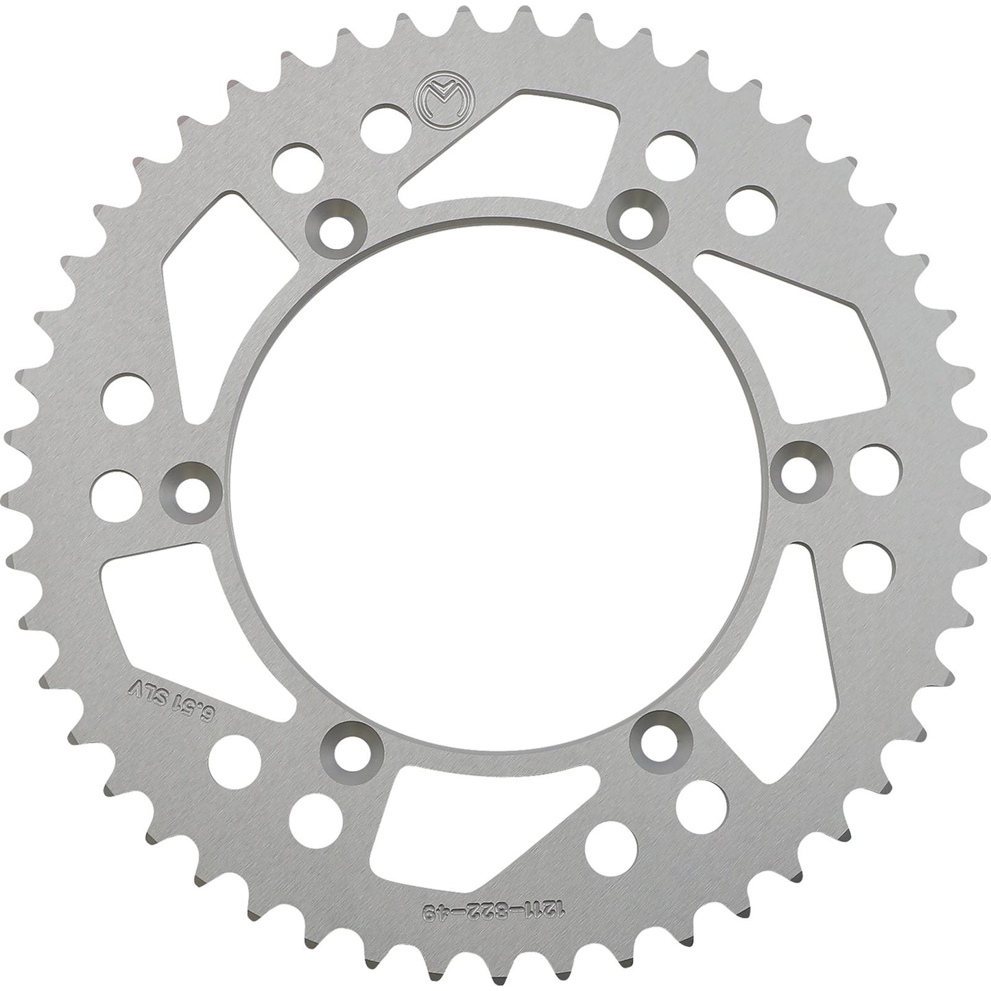 Moose Offroad Rear Aluminum Sprocket Silver 49-Tooth for Beta/Gas Gas/Suzuki 1211-822-49-11_1075067