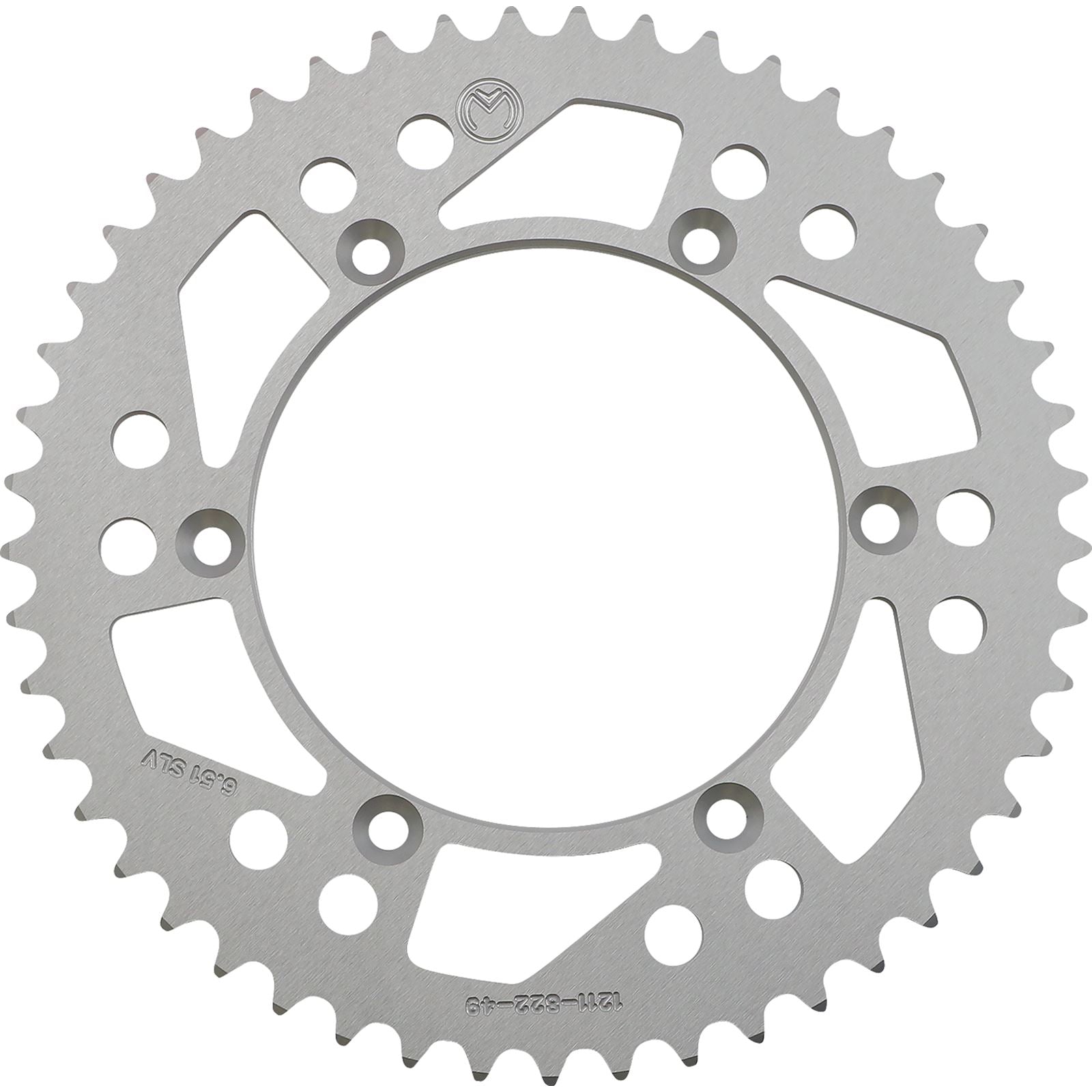 Moose Offroad Rear Aluminum Sprocket Silver 49-Tooth for Beta/Gas Gas/Suzuki 1211-822-49-11_1075067