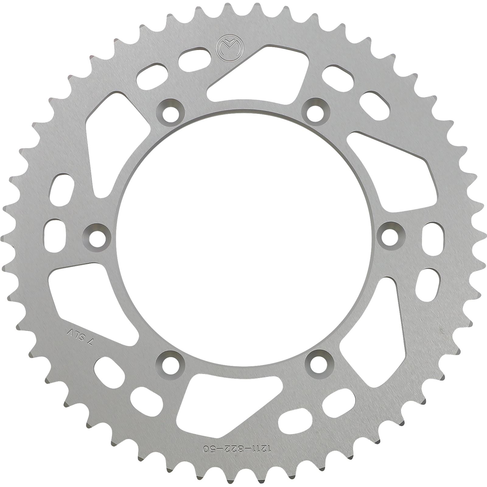 Moose Offroad Rear Aluminum Sprocket - Silver - 50-Tooth for Beta/Gas Gas/Suzuki 1211-822-50-11_1075040