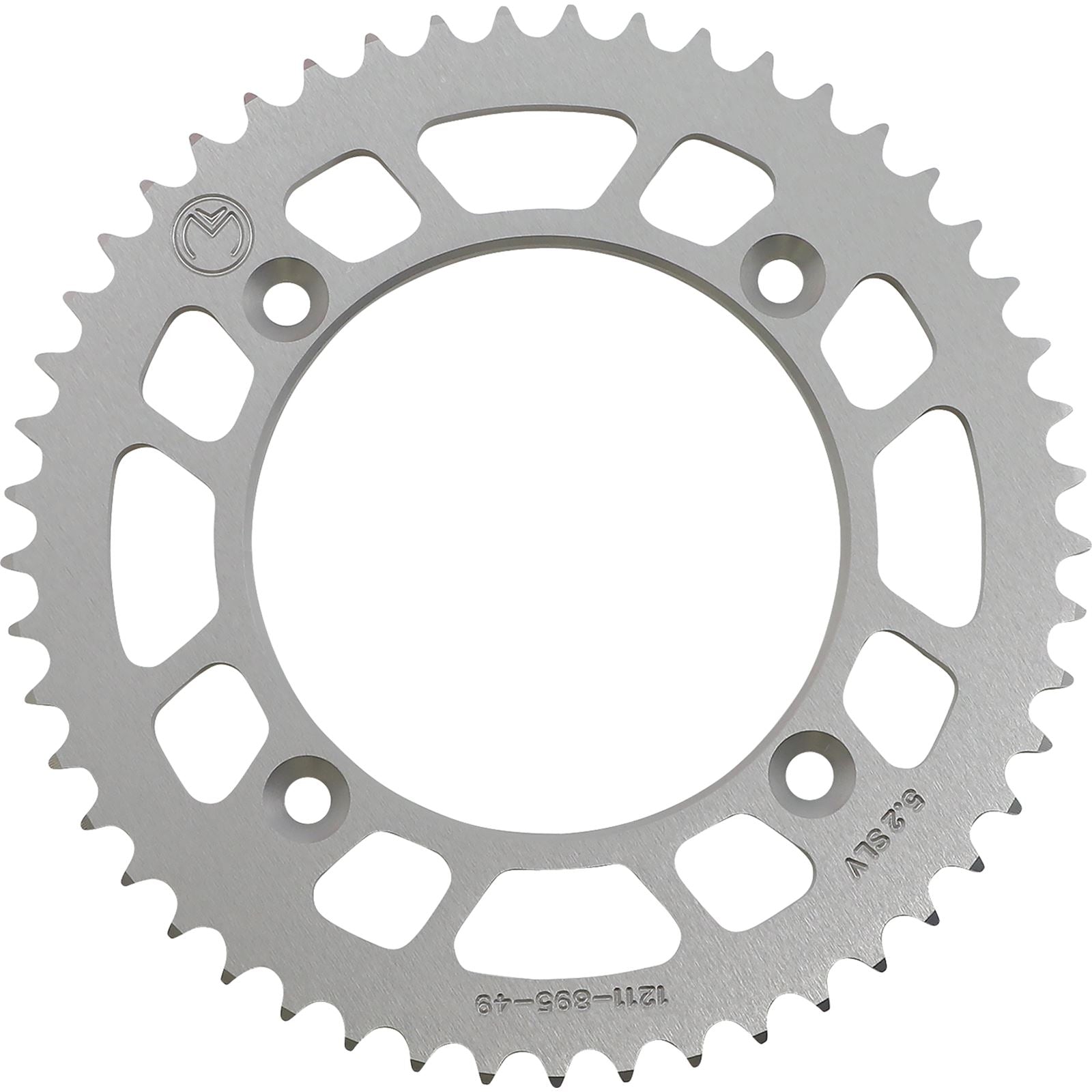 Moose Offroad Rear Aluminum Sprocket - Silver - 49 Tooth for Husqvarna/KTM 1211-895-49-11_1075116