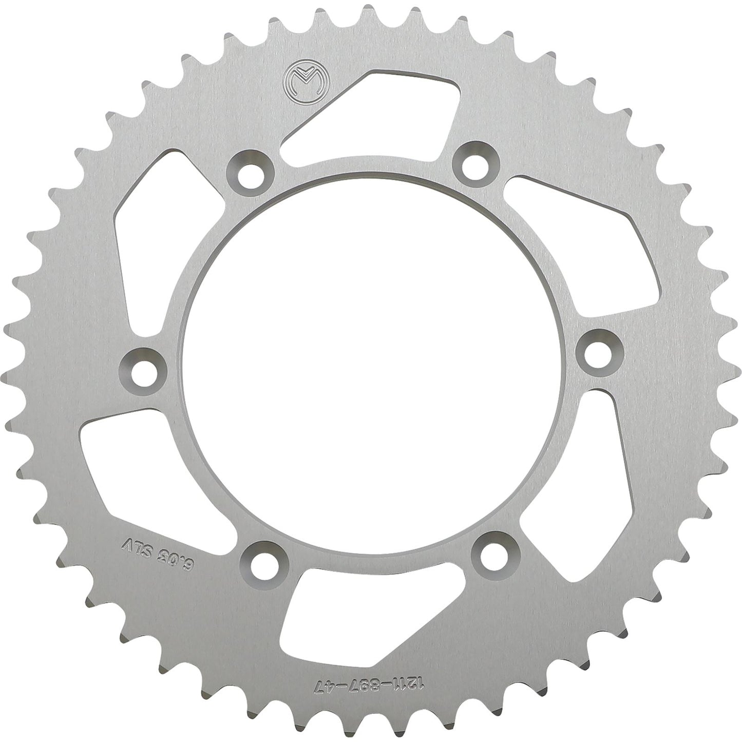 Moose Offroad Rear Aluminum Sprocket Silver 47 Tooth for Husaberg/Husq/KTM 1211-897-47-11_1075114