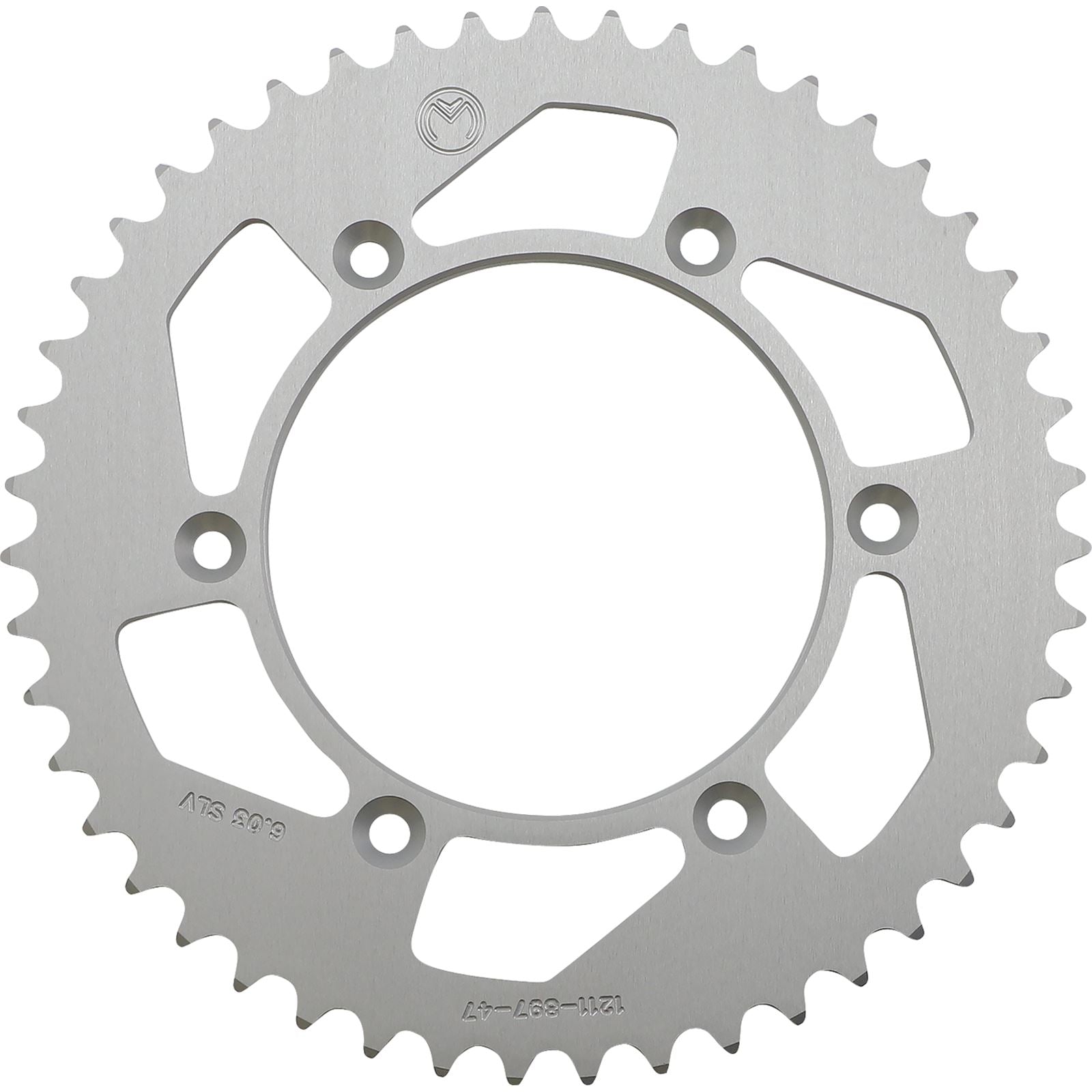 Moose Offroad Rear Aluminum Sprocket Silver 47 Tooth for Husaberg/Husq/KTM 1211-897-47-11_1075114