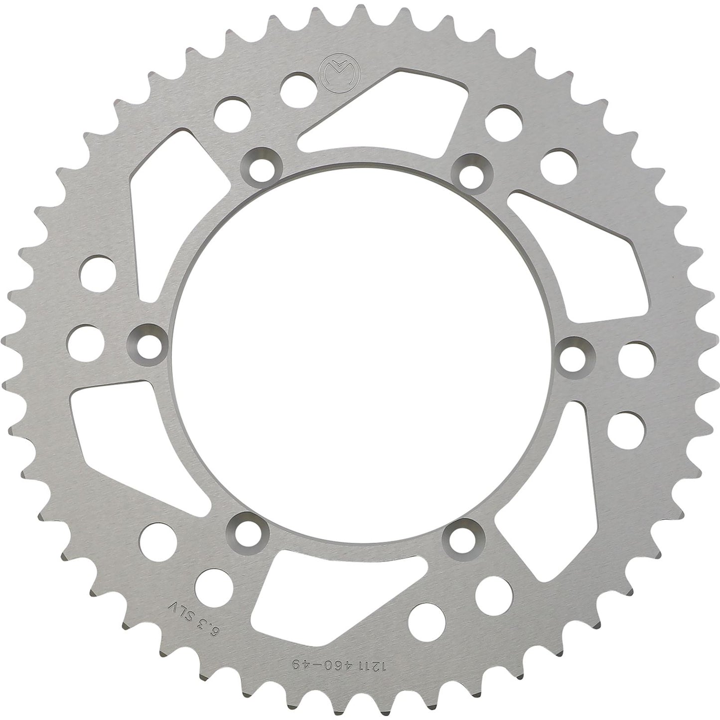 Moose Offroad Rear Aluminum Sprocket - Silver - 49 Tooth for Kawasaki/Suzuki 1211-460-49-11_1075106