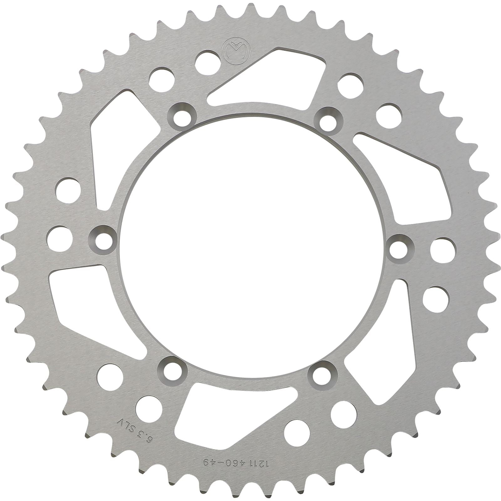 Moose Offroad Rear Aluminum Sprocket - Silver - 49 Tooth for Kawasaki/Suzuki 1211-460-49-11_1075106