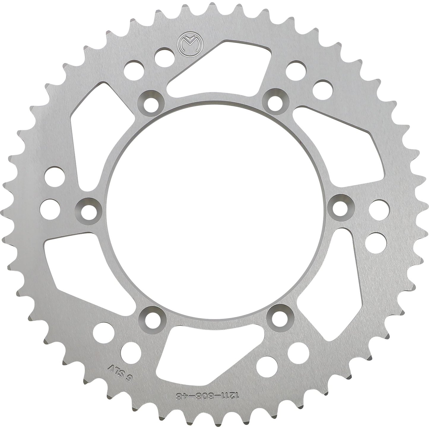 Moose Offroad Rear Aluminum Sprocket - Silver - 48 Tooth for Kawasaki/Suzuki 1211-808-48-11_1075105