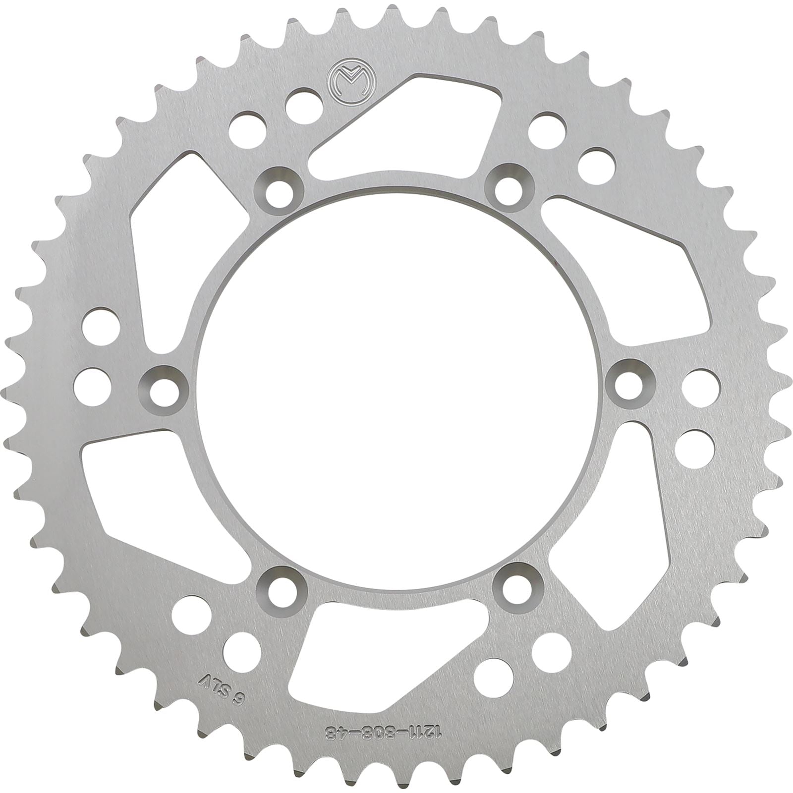Moose Offroad Rear Aluminum Sprocket - Silver - 48 Tooth for Kawasaki/Suzuki 1211-808-48-11_1075105