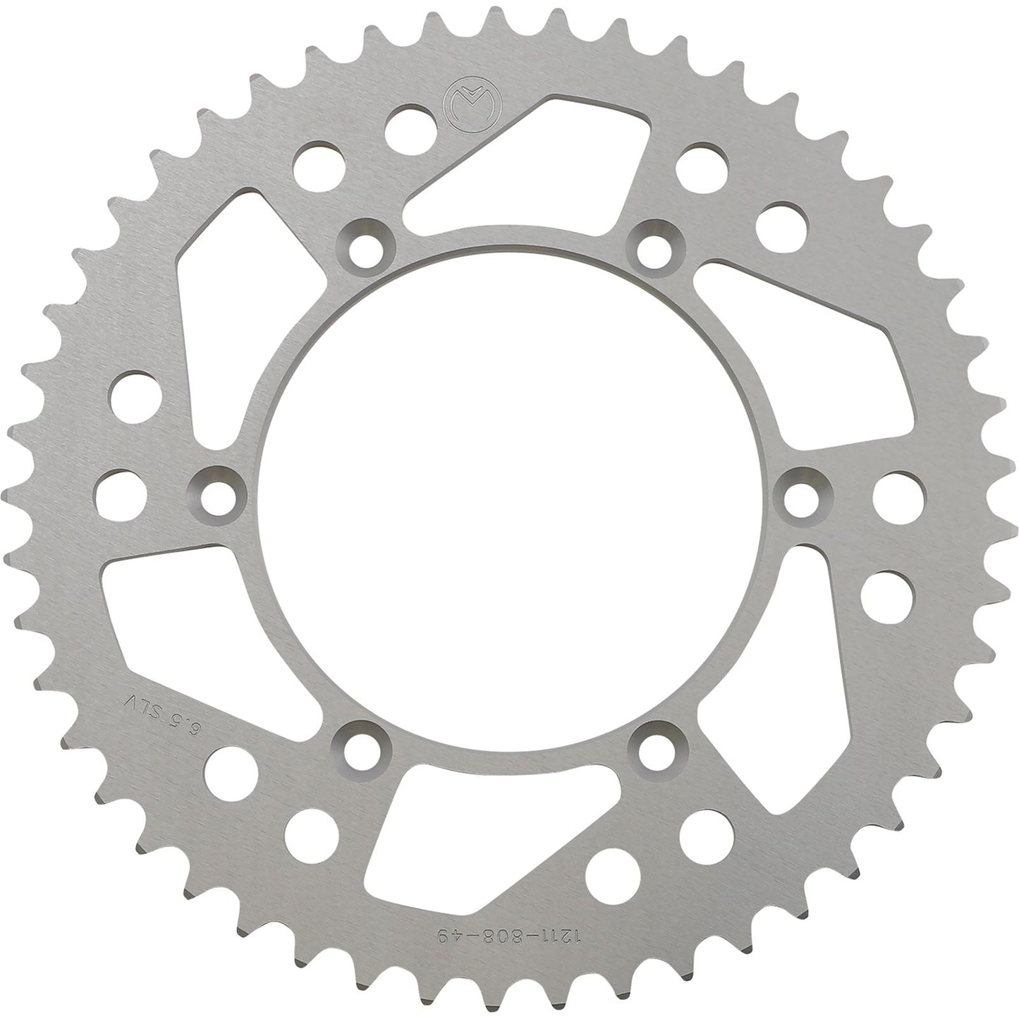 Moose Offroad Rear Aluminum Sprocket - Silver - 49 Tooth for Kawasaki/Suzuki 1211-808-49-11_1075103