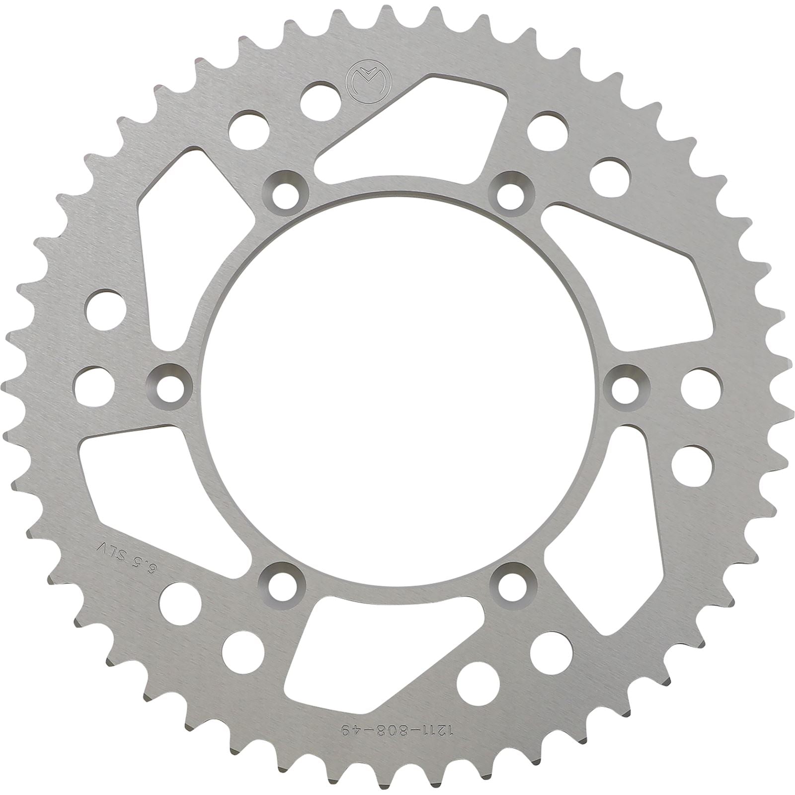 Moose Offroad Rear Aluminum Sprocket - Silver - 49 Tooth for Kawasaki/Suzuki 1211-808-49-11_1075103