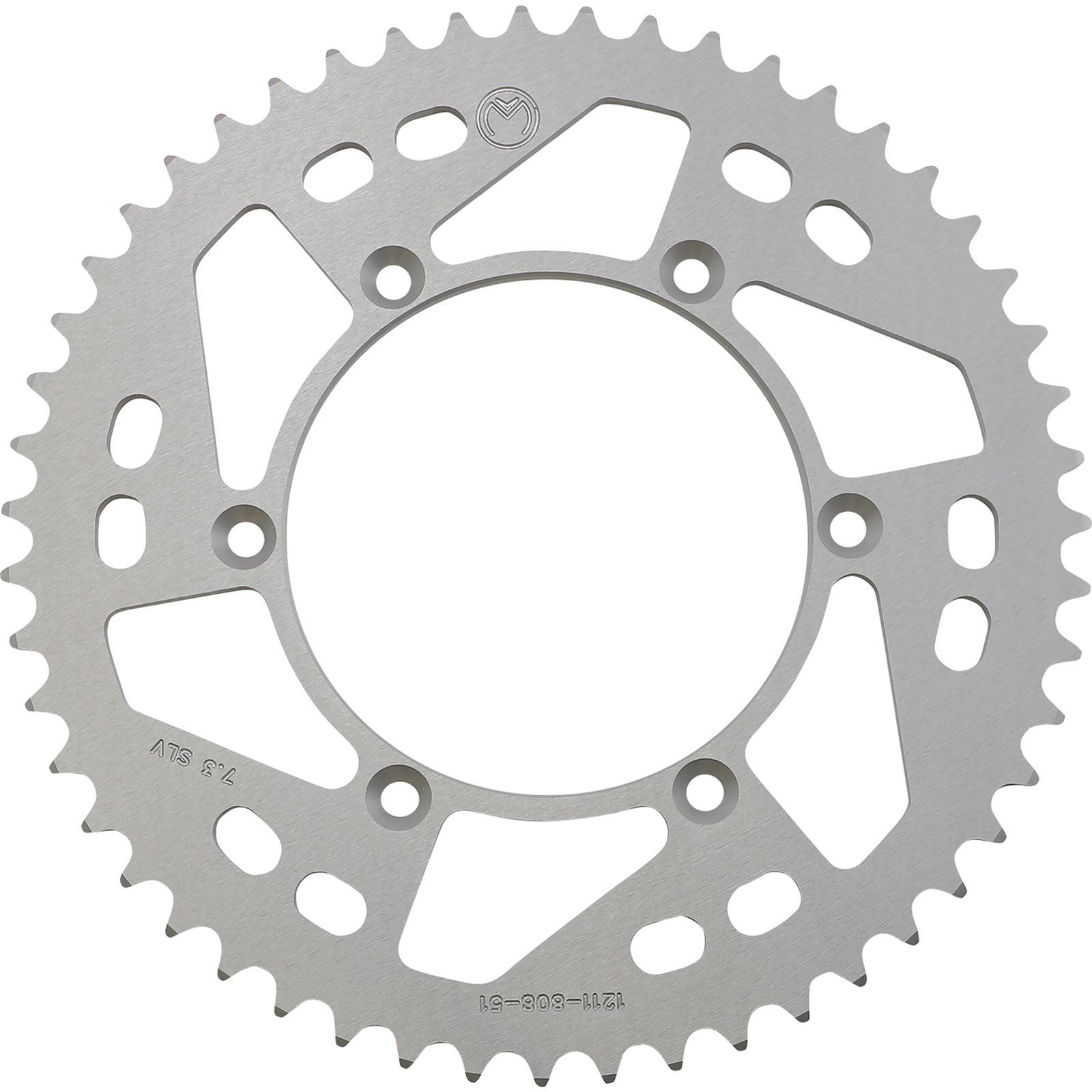 Moose Offroad Rear Aluminum Sprocket - Silver - 51 Tooth for Kawasaki/Suzuki 1211-808-51-11_1075101