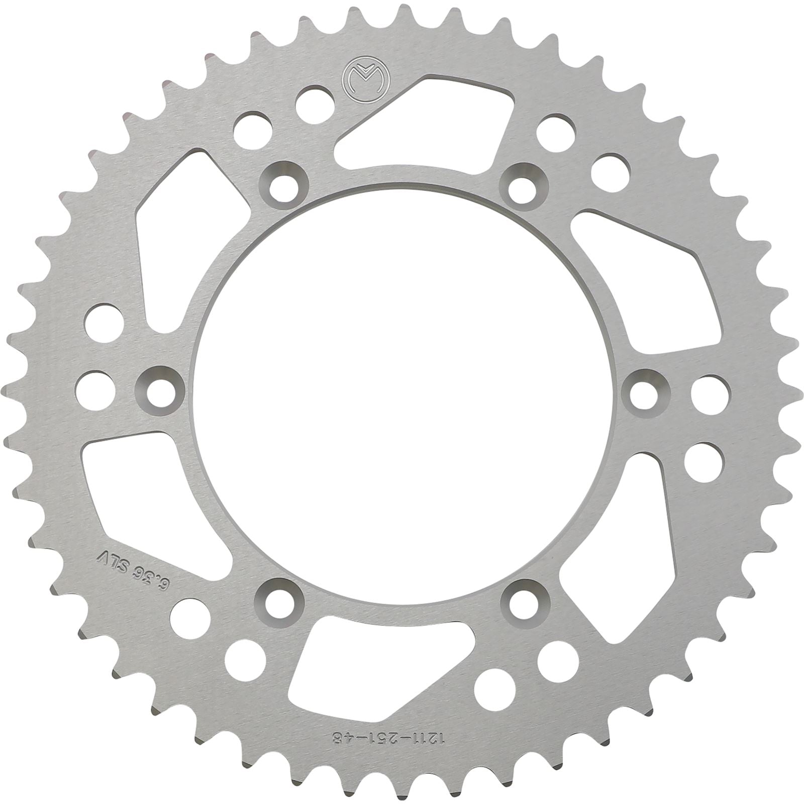 Moose Offroad Rear Aluminum Sprocket - Silver - 48 Tooth for Yamaha 1211-251-48-11_1075100